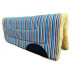 1070 Candy striped / Maize fleece pony pad