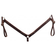 BC125DARK- Dark oil harness leather breast collar BC125DARK- Dark oil harness leather breast collar