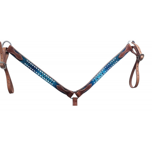 BC125-2BS-OCEAN BLUE GATOR & WHITE LACE