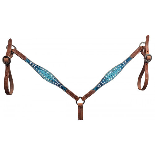 BSS125-2BS-OCEAN BLUE GATOR & WHITE LACE