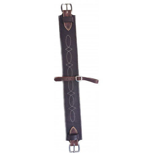 FC4DS-C- 4" Chocolate bridle flank lined w/ oil tan lining.