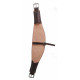 FC6HDS-4RO-C- 6" Chocolate bridle curved flank cinch w/ rough out.
