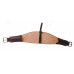 FC6HDS-4RO-C- 6" Chocolate bridle curved flank cinch w/ rough out.