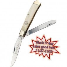 110826 WHITE BONE BOKER POCKET KNIFE 110826 WHITE BONE BOKER POCKET KNIFE