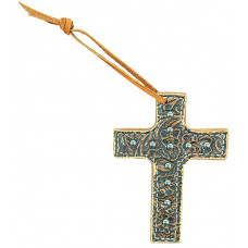 CROSS 13- Brown Floral- silver spots CROSS 13- Brown Floral- silver spots