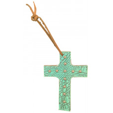 CROSS 14-Turquoise Gator- copper spots CROSS 14-Turquoise Gator- copper spots