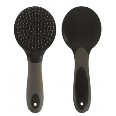 65060- Two tone black & greyu soft touch main & tail brush