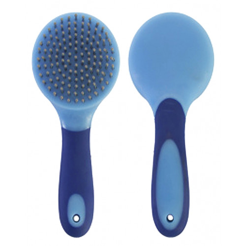 65060- Two tone blue soft touch main & tail brush