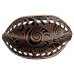1452-1BS-BROWN- COPENHAGEN BROWN FLORAL- WHITE LACE