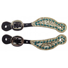 SSK3332-1BS-C-SAND FLORAL- TURQUOISE LACE