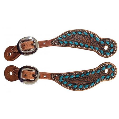 SSK3332-1BS-BROWNFLORAL- TURQUOISE LACE