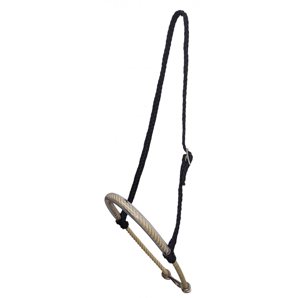 Rope noseband, nylon braided crown