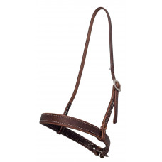 NB3 DARK- Dark oil harness noseband w/ ring & halter bolt construction