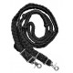 470000- Black braided paracord barrel rein. NP hardware 470000- Black braided paracord barrel rein. NP hardware