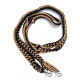 470000- Black & Tan braided paracord barrel rein. NP hardware 470000- Black & Tan braided paracord barrel rein. NP hardware