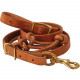 BR134R500- Harness rolled rein with barrel knots