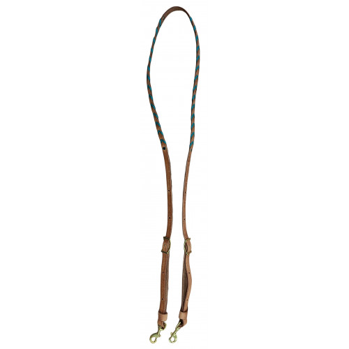 BR134WS- Harness rein w/ whip laced edges. Use dropdown to pick color.