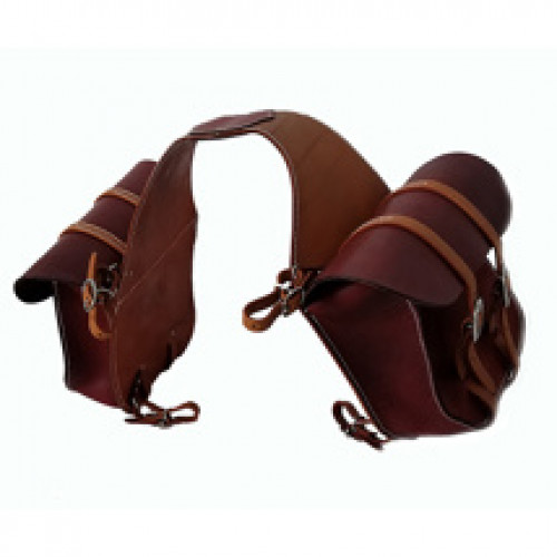 80577-Leather saddle bag
