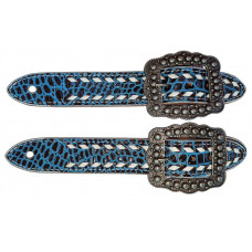 SS150-2BS- COBALT-CHOCOLATE GATOR- WHITE LACE
