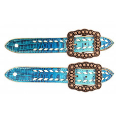 SS150-2BS-OCEAN BLUE GATOR- WHITE LACE