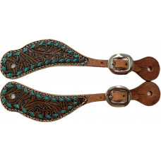 SS3332-1BS- BROWN FLORAL / TQ LACE