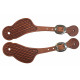 SS6132T-Basket tooled lace thru spur straps