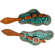 SS132LTWSP25-Antique turquoise floral