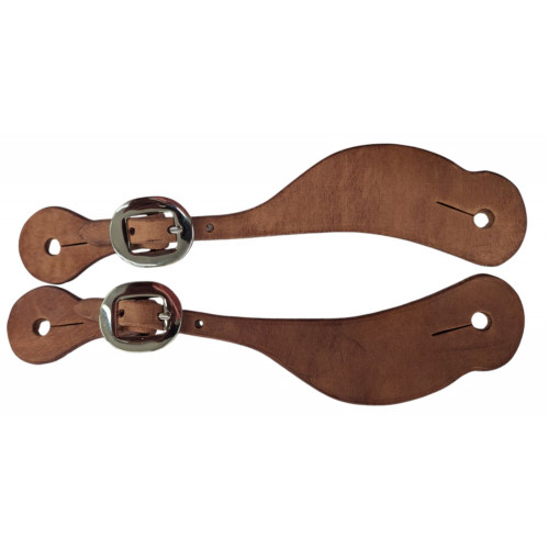 SS3332-Harness leather shaped spur strap
