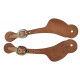 SS6132-Harness leather shaped men's spur strap
