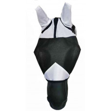 93445- Black & white Fly mask