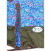 E600- TURQUOISE PAISLEY w/ BROWN TRIM