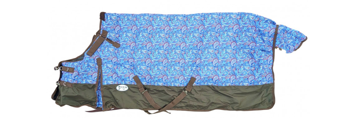 Floral winer horse blanket