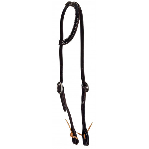 SLE11320-C- Chocolate bridle slide ear