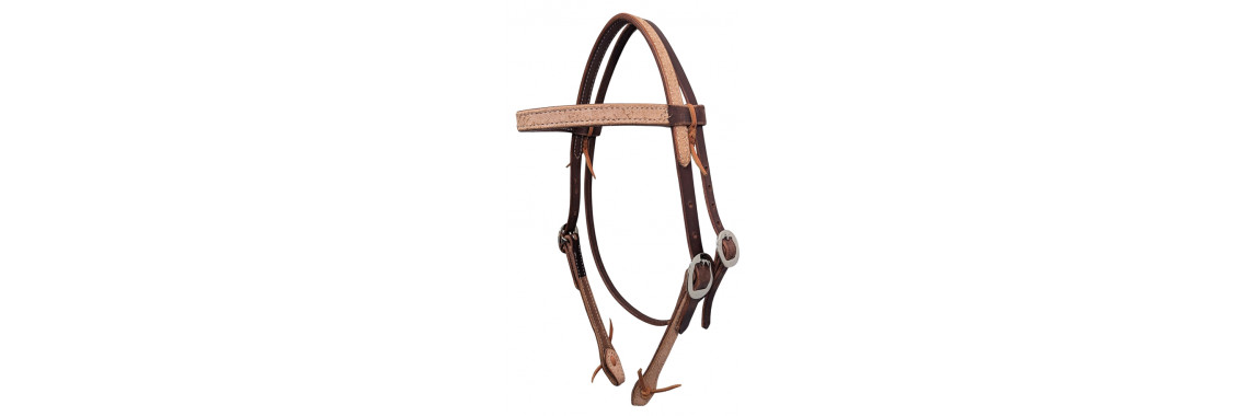 Dark oil rough out browband
